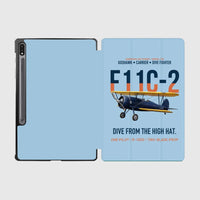 Thumbnail for F11C-2 Goshawk Dive from the High Hat design on light blue samsung tablet tablet case