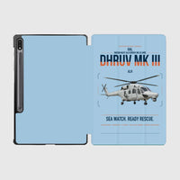 Thumbnail for HAL ALH Dhruv Mk III design on light blue samsung tablet tablet case