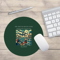 Thumbnail for VINTAGE G4299 - The Around The Bay Dash - Designed Mouse Pads design on darkgreen round