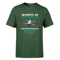 Thumbnail for DJI Matrice 4D design on dark green single side
