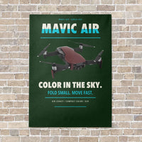 Thumbnail for DJI Mavic Air vertical canvas print - no frame - dark green background