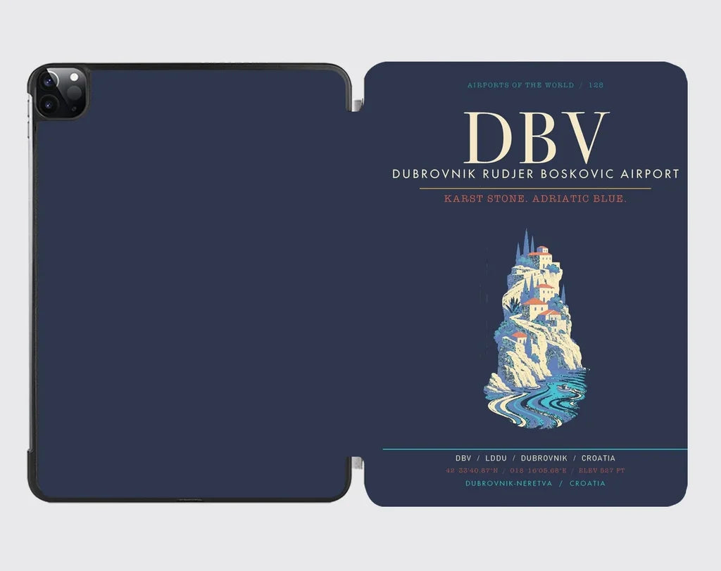 Dubrovnik Ruer Boskovic Airport DBV - Karst Adriatic Stone Current - Navy Blue