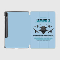 Thumbnail for BRINC LEMUR 2 design on light blue samsung tablet tablet case