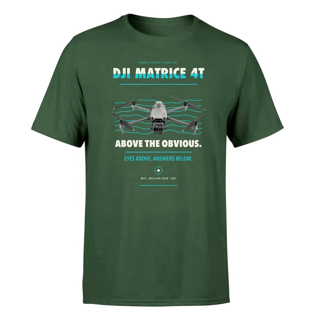 DJI Matrice 4T design on dark green single side