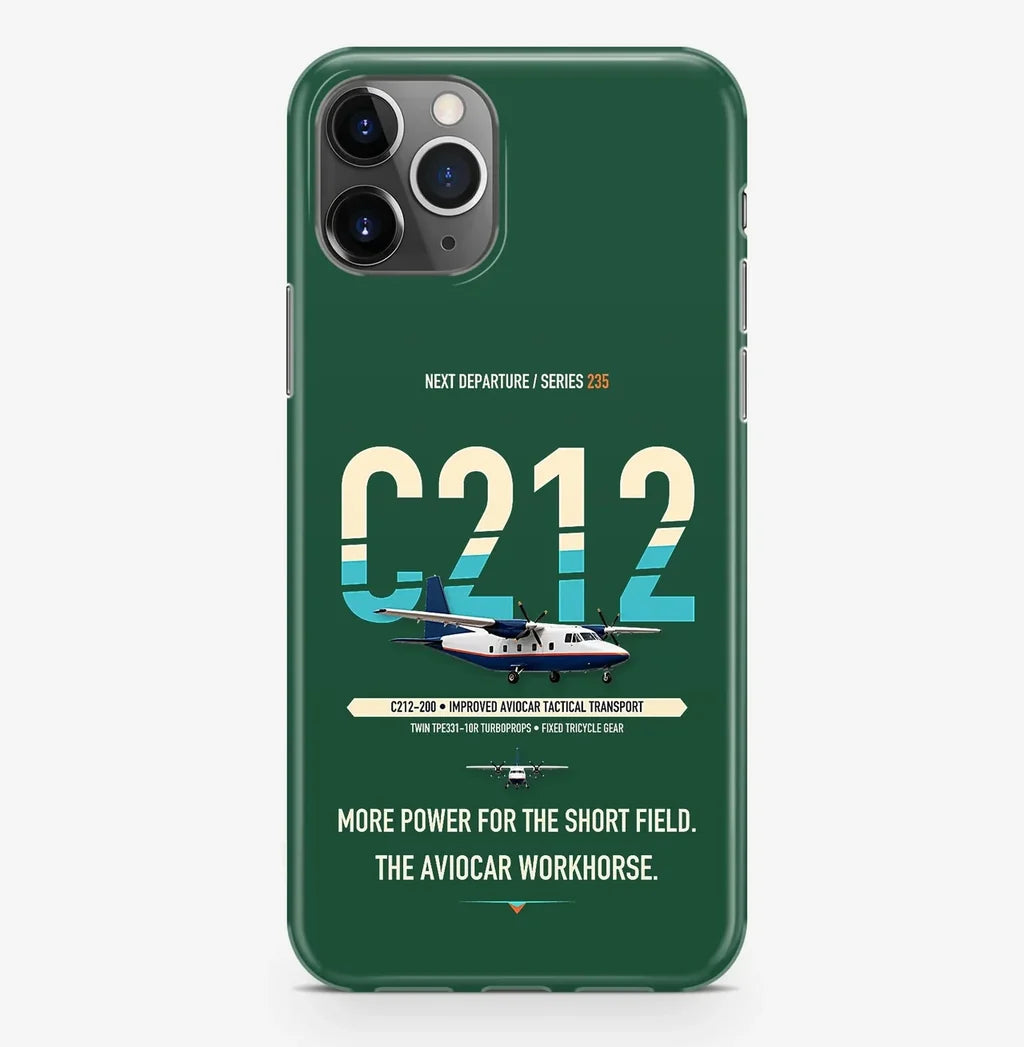 CASA C-212-200 Aviocar Case ProMax design on dark green iphone case promax