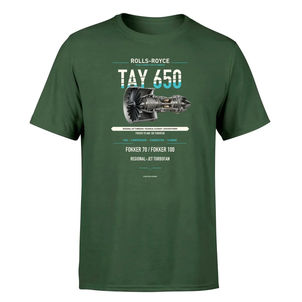 TAY 650 design on dark green single side