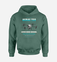Thumbnail for DJI Agras T50 design on green hoodie single side