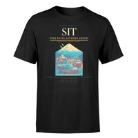 Thumbnail for Sitka Rocky Gutierrez Airport (SIT) T-Shirt single-side front print in Black | sitka-rocky-gutierrez-airport-sit-double-side-t-shirt
