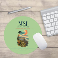 Thumbnail for Misawa Air Base (MSJ) design on light green round mouse pad