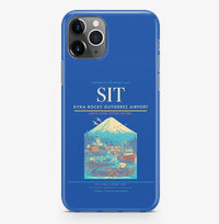 Thumbnail for Sitka Airport (SIT) design on blue iPhone 16 Pro MagSafe case