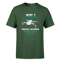 Thumbnail for DJI Mini 2 design on dark green single side