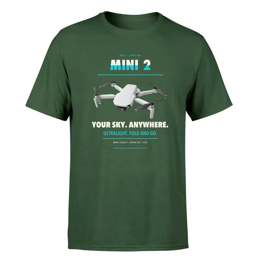 DJI Mini 2 design on dark green single side