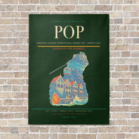 Thumbnail for Gregorio Luperón International Airport POP — Puerto Plata vertical canvas print - no frame - dark green background