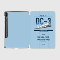 Thumbnail for Douglas DC-3 design on light blue samsung tablet tablet case