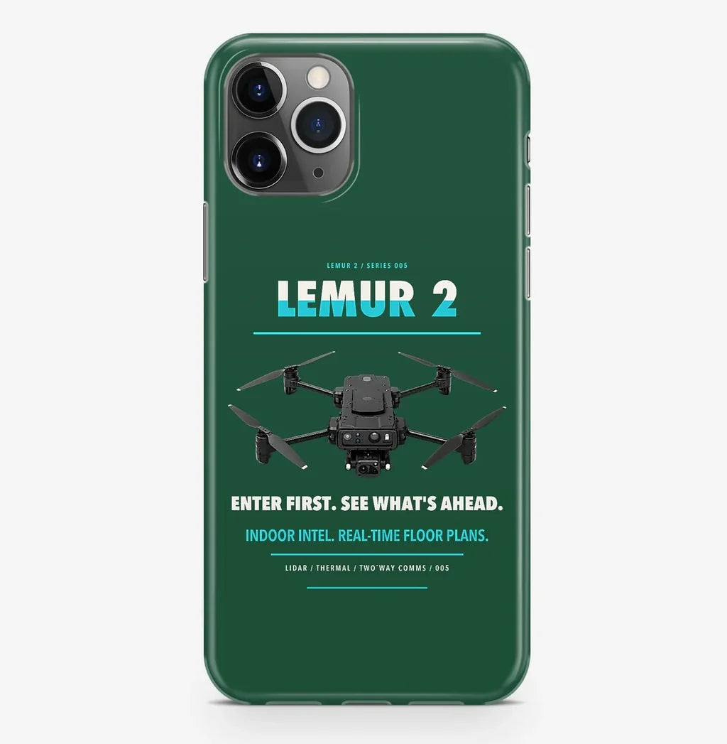 BRINC LEMUR 2 Case ProMax design on dark green iphone case promax