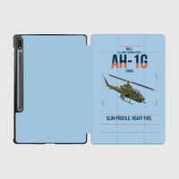 Thumbnail for Bell AH-1G Cobra design on light blue samsung tablet tablet case