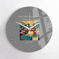 Thumbnail for VINTAGE G4229 - The Cabin Radio Hour - Designed Wall Clocks design on gray no-frame