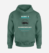 Thumbnail for Flyability Elios 3 design on green hoodie single side