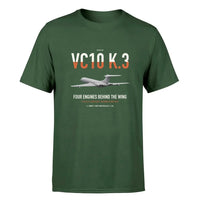 Thumbnail for Vickers VC10 K.3 design on dark green double-side t-shirt, single-side print
