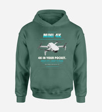 Thumbnail for DJI Mini 4K design on green hoodie single side