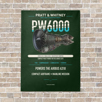 Thumbnail for PW6000 vertical canvas print - no frame - dark green background