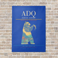 Thumbnail for Kodiak Airport ADQ - Canvas No Frame - Blue