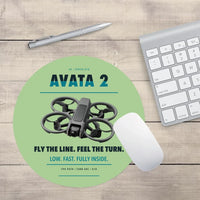 Thumbnail for DJI Avata 2 design on light green round mouse pad