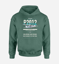 Thumbnail for Tecnam P2012 Traveller design on green double-side hoodie, single-side print