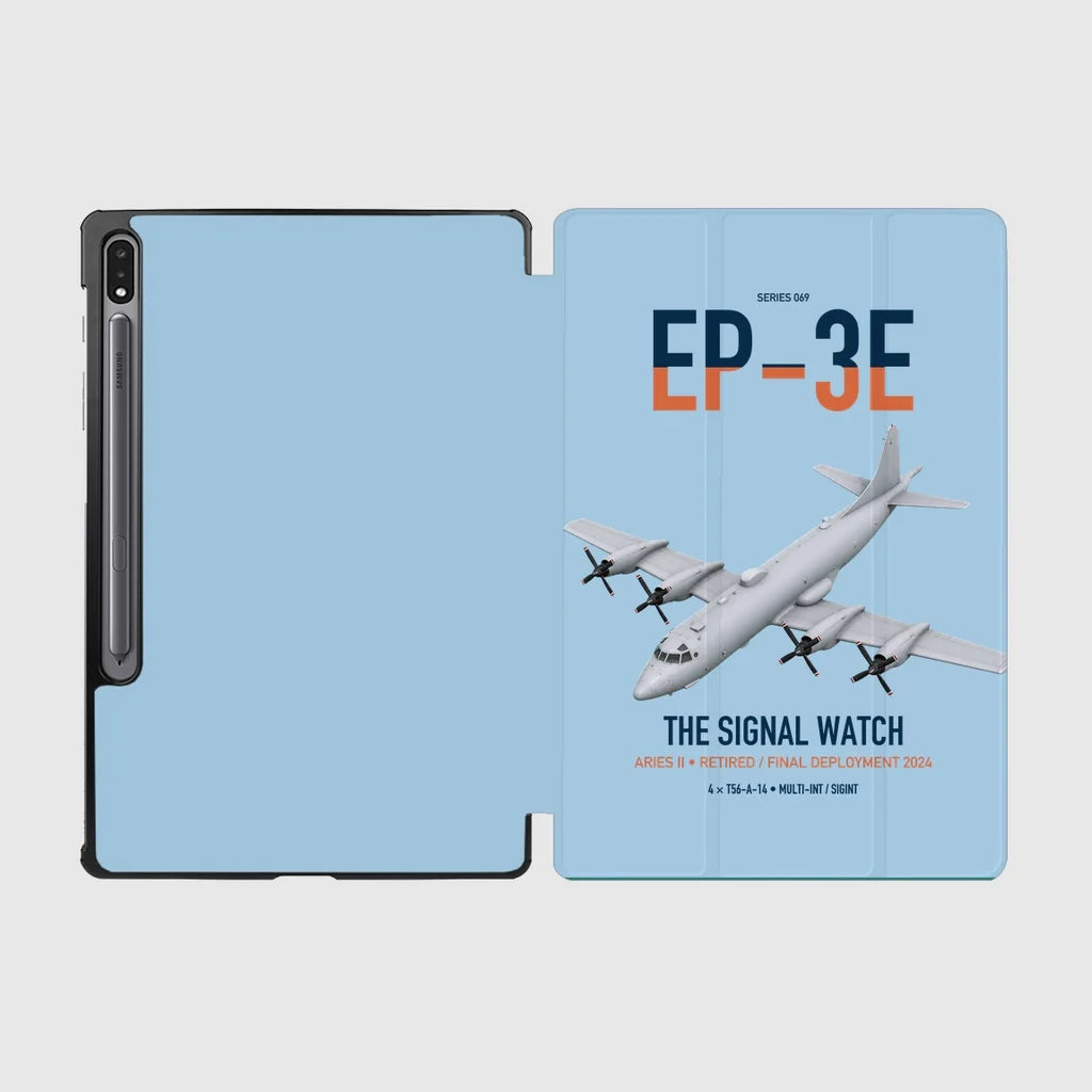 EP-3E ARIES II design on light blue samsung tablet tablet case