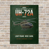Thumbnail for Airbus UH-72A Lakota vertical canvas print - no frame - dark green background