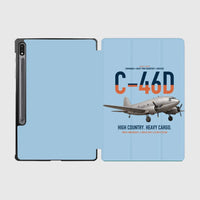 Thumbnail for C-46D Commando design on light blue samsung tablet tablet case
