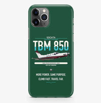Thumbnail for Socata TBM 850 design on dark green magsafe iphone case, for iPhone Pro Max