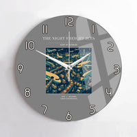 Thumbnail for VINTAGE G4133 - The Night Freight Jets - Designed Wall Clocks design on gray no-frame