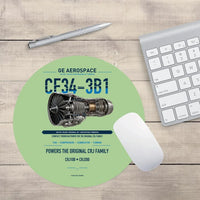 Thumbnail for CF34-3B1 design on light green round mouse pad