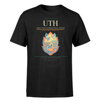 Thumbnail for Udon Thani International Airport (UTH) T-Shirt single-side front print in Black | udon-thani-international-airport-uth-double-side-t-shirt