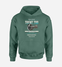 Thumbnail for TRENT 700 design on green hoodie single side
