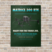 Thumbnail for DJI Matrice 300 RTK vertical canvas print - no frame - dark green background