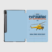 Thumbnail for Bristol Sycamore HR14 design on light blue samsung tablet tablet case