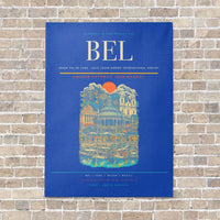 Thumbnail for Belem Val de Cans - Julio Cezar Ribeiro International Airport BEL - Canvas No Frame - Blue