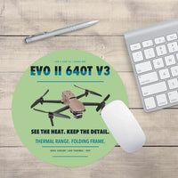 Thumbnail for Autel EVO II Dual 640T V3 design on light green round mouse pad