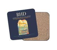 Thumbnail for George Best Belfast City Airport BHD Coaster 1-Piece - Navy Blue