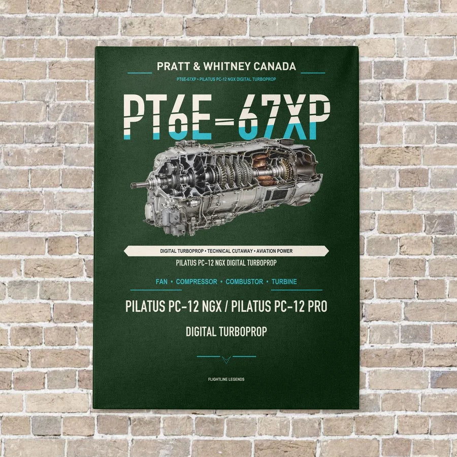 PT6E-67XP vertical canvas print - no frame - dark green background