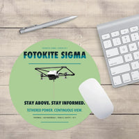 Thumbnail for Fotokite Sigma design on light green round mouse pad