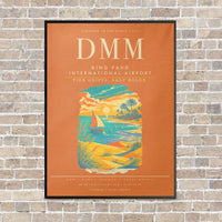 Thumbnail for King Fahd International Airport DMM - Canvas Framed - Orange