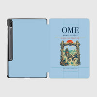 Thumbnail for Nome Airport (OME) design on light blue samsung tablet tablet case