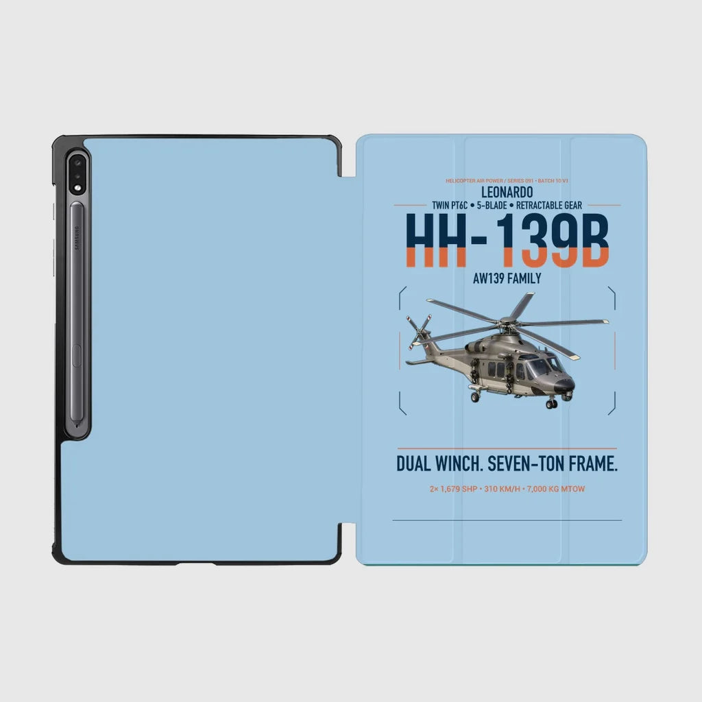 Leonardo HH-139B design on light blue samsung tablet tablet case