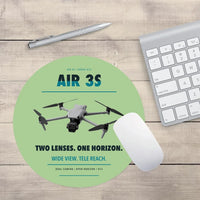 Thumbnail for DJI Air 3S design on light green round mouse pad