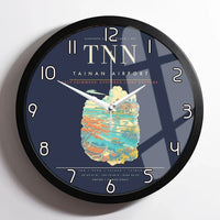 Thumbnail for Tainan Airport TNN Wall-Clock Framed - Navy Blue