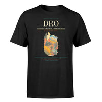 Thumbnail for Durango–La Plata County Airport (DRO) T-Shirt single-side front print in Black | durangola-plata-county-airport-dro-double-side-t-shirt