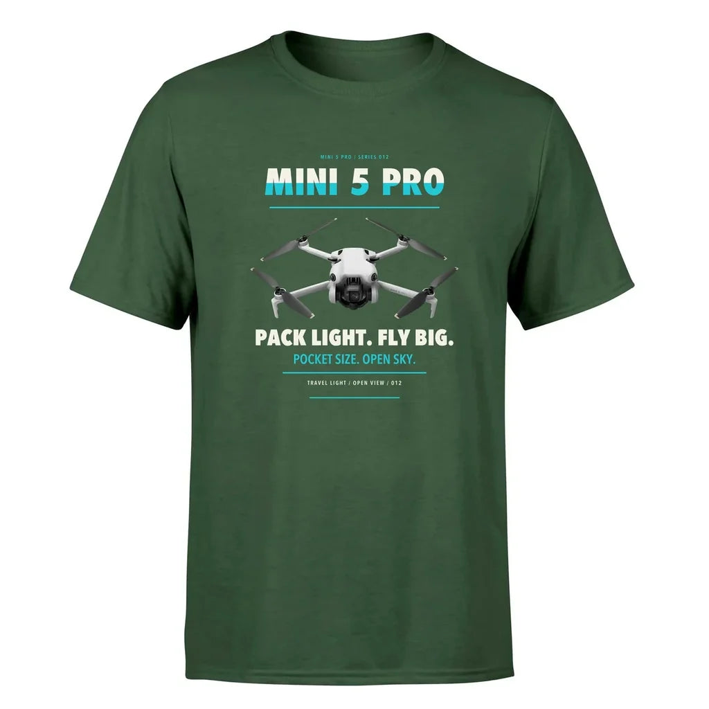 DJI Mini 5 Pro design on dark green single side